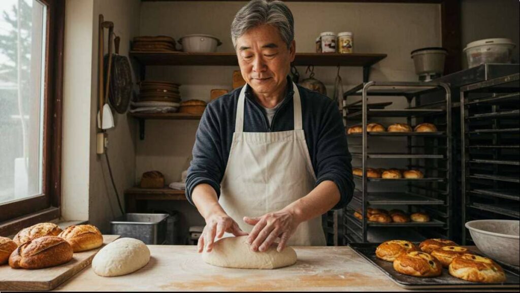 소상공인 전기요금 특별지원 신청, 빵 만드는 60대 빵집 주인
